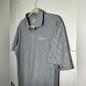 Men’s medium Nike golf polo, Fortress Golf Logo